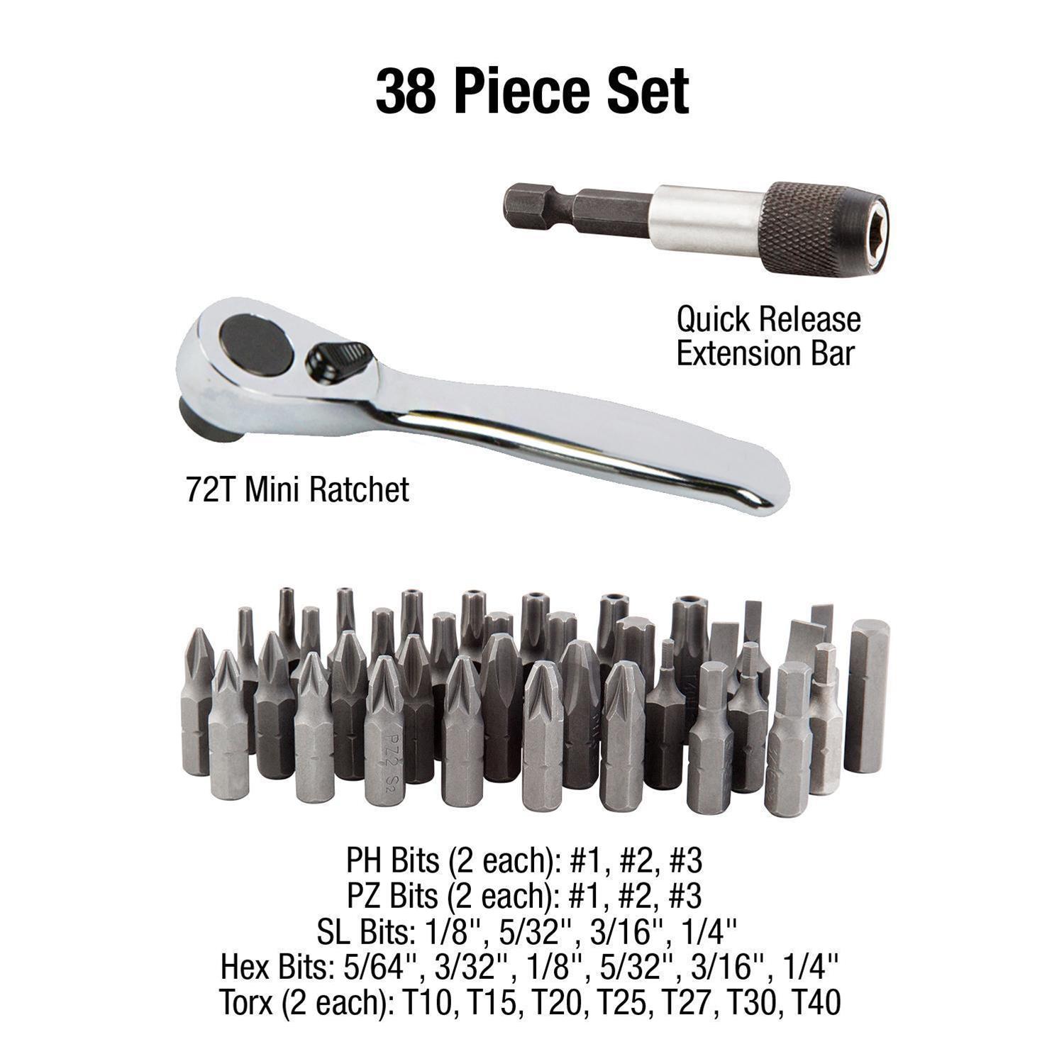 Sunex 9726 Sunex Tools 38-Piece Mini Ratchet and Bit Sets | Summit