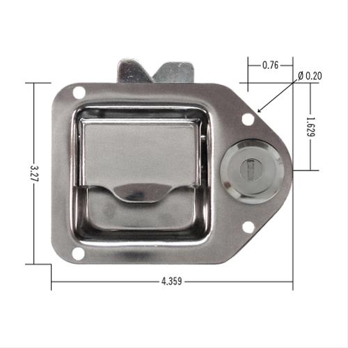 BOLT Toolbox Latch Retro-Fit Kits 7022699 Retro-Fit, Uses Chrysler Ignition Key, Each thumbnail 2