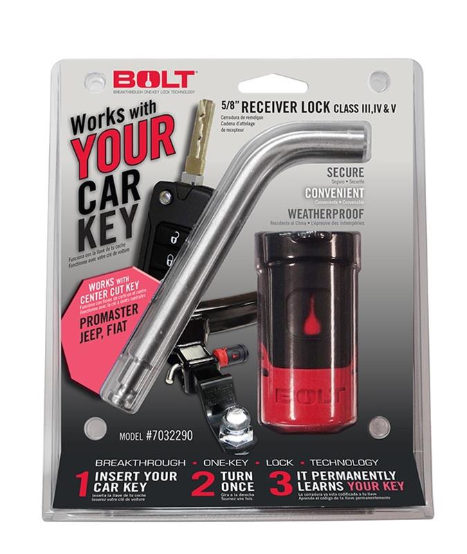 BOLT Receiver Locks 7032290 Lock, 5/8 in. Diameter, Alfa Romeo, Fiat, Jeep, Ram, Each thumbnail 3