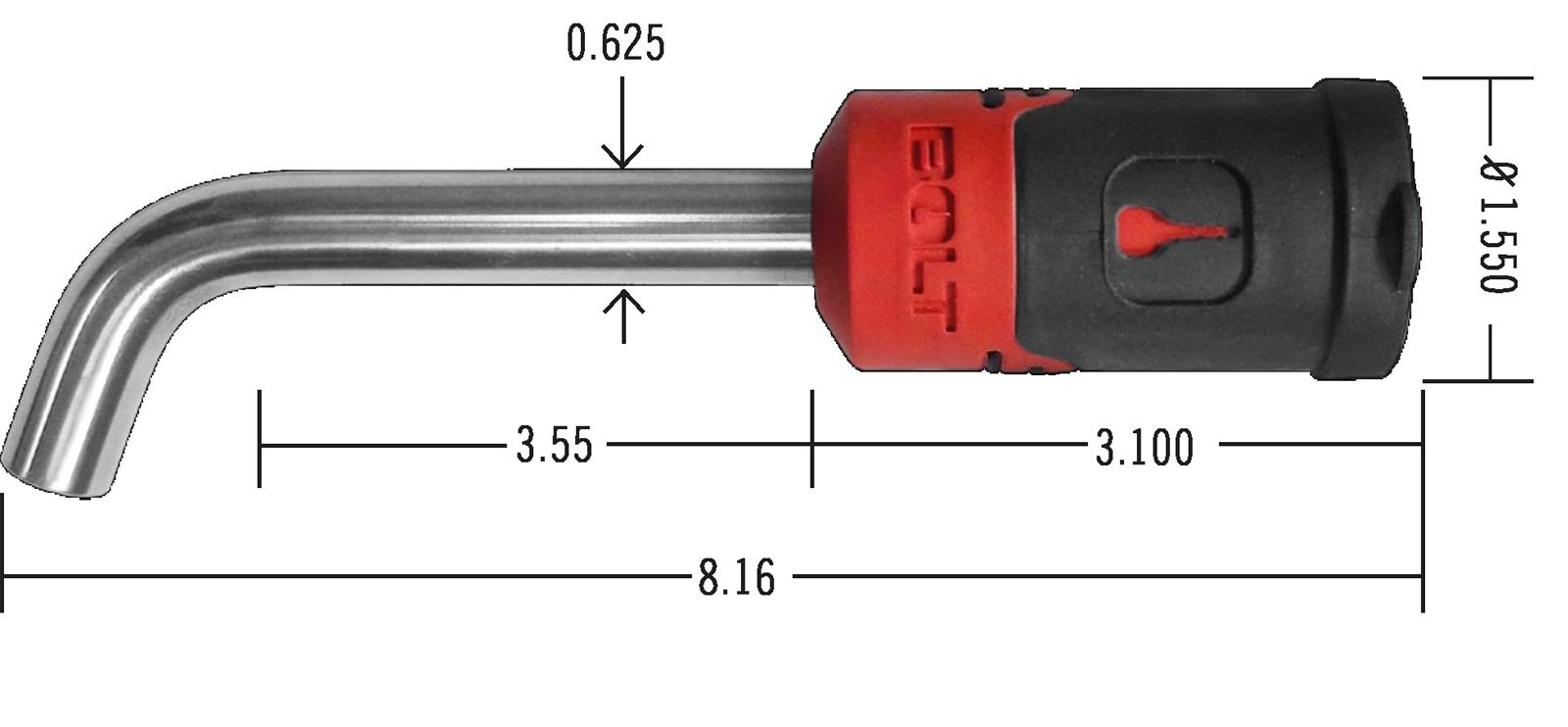BOLT Receiver Locks 7032290 Lock, 5/8 in. Diameter, Alfa Romeo, Fiat, Jeep, Ram, Each thumbnail 2
