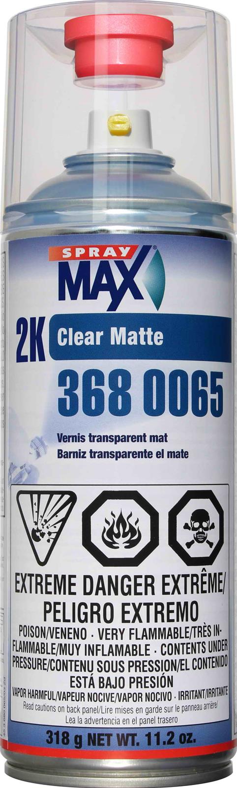 2K CLEAR MATTE SPRAY MAX (Pkg of 1) - S&R Fastener