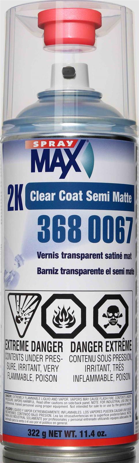 SprayMax 3680067 2K Clear Coat Semi Matte