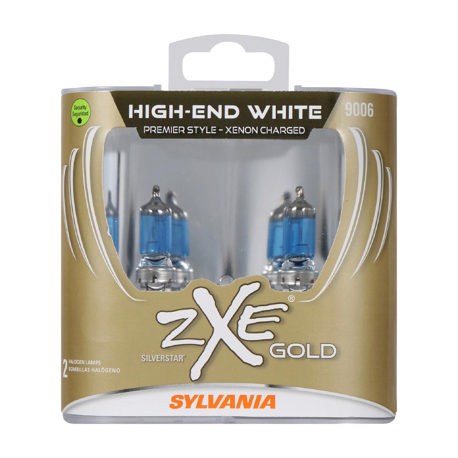 Sylvania Lighting 9006SZG.PB2 Sylvania Lighting ZXE Gold Halogen Light Bulbs Summit Racing
