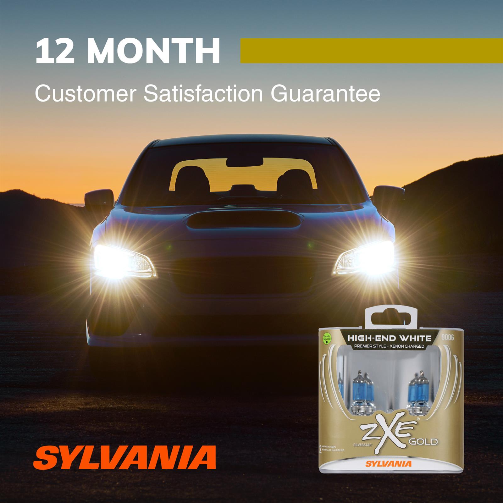 Sylvania Lighting 9006SZG.PB2 Sylvania Lighting ZXE Gold Halogen