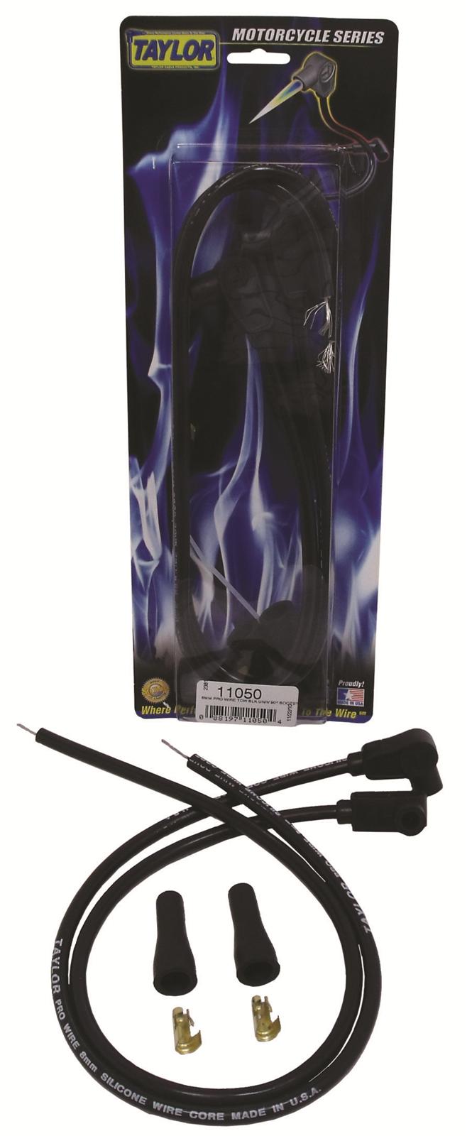 Taylor Cable 11050 Taylor 8mm Pro Wire Universal Spark Plug Wire Sets