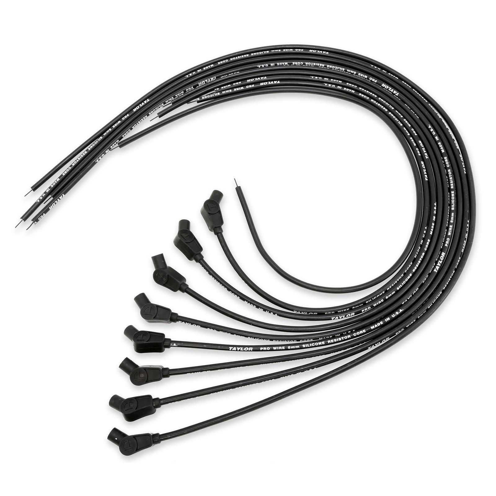 Taylor Cable Spark Plug Wire Set 8mm Pro Wire 135-Degree 70053 Taylor Cable Spark Plug Wire Set 8mm Pro Wire 135-Degree 70053