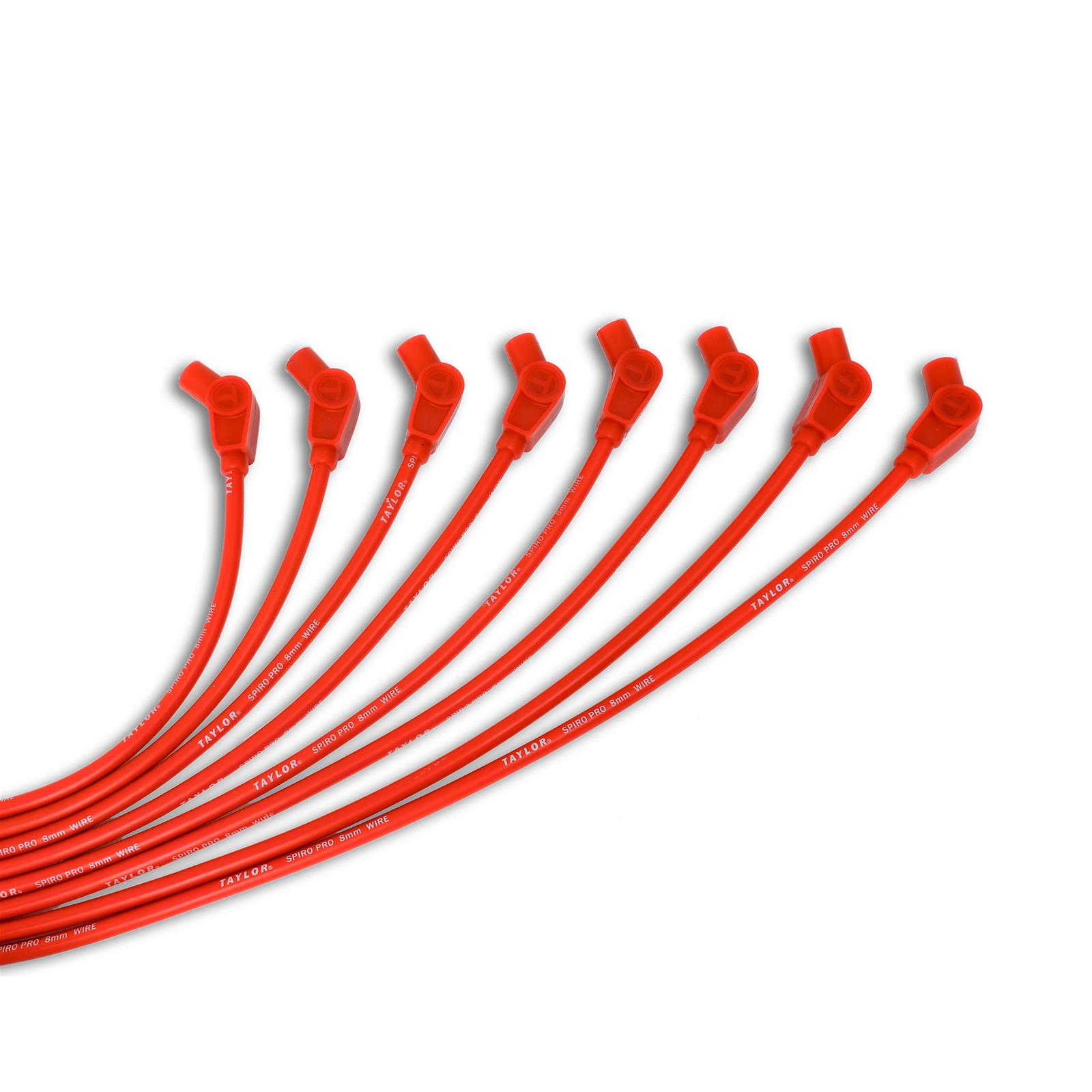 Taylor Cable Spark Plug Wire Set 8mm Spiro-Pro Wire 73253 Taylor Cable Spark Plug Wire Set 8mm Spiro-Pro Wire 73253