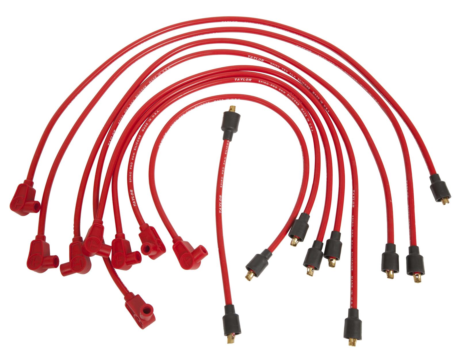 Taylor Cable 74201 Taylor SpiroPro Spark Plug Wire Sets Summit Racing