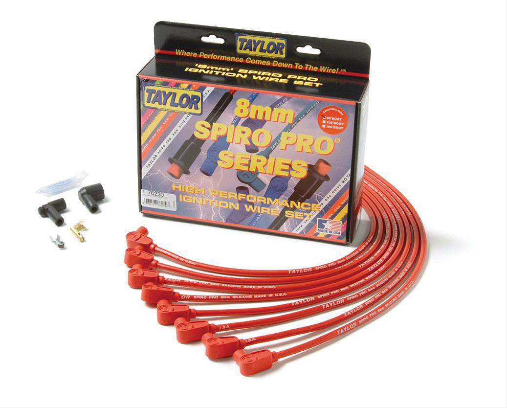 Taylor Cable 74232 8mm Spiro-Pro Ignition Wire Set 