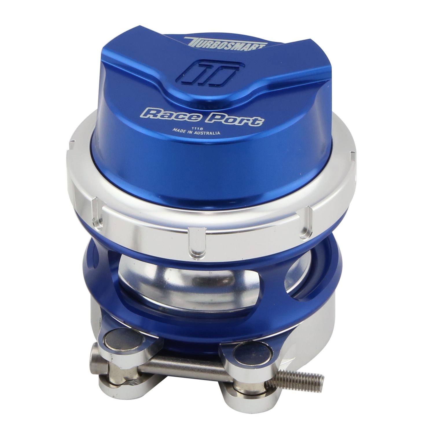 Turbosmart Blow Off Valve Gen-V Race Port With Female Flange Blue TS-0204-1141 Turbosmart Blow Off Valve Gen-V Race Port With Female Flange Blue TS-0204-1141