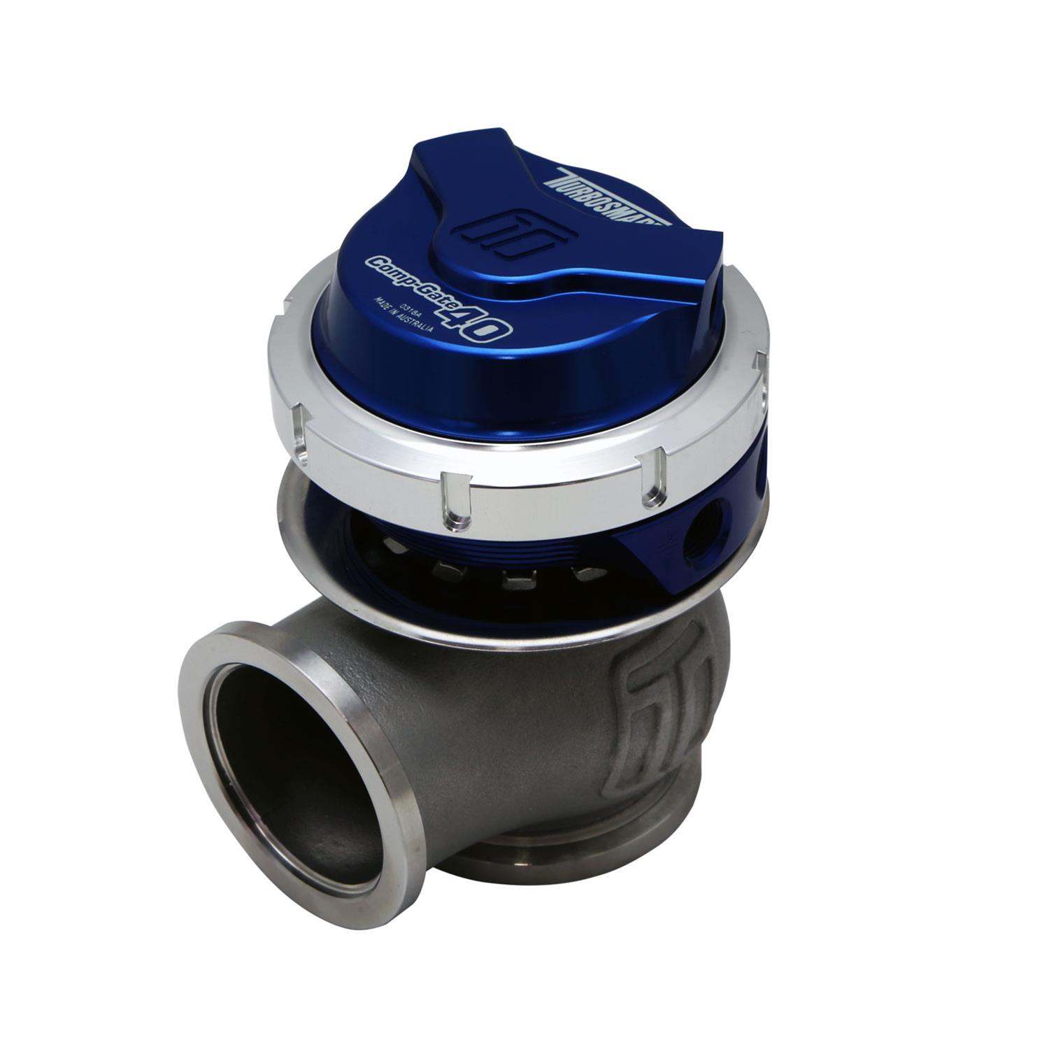 Turbosmart Wastegate Gen-V WG40 Comp-Gate40 7psi Blue - TS-0552-1001 Turbosmart Wastegate Gen-V WG40 Comp-Gate40 7psi Blue - TS-0552-1001