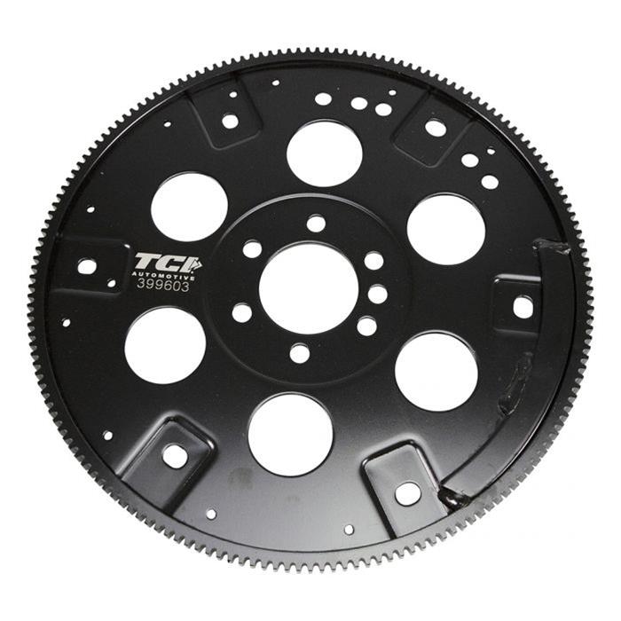 TCI Premium Series 168-Tooth Flexplate 399603 Flexplate, Premium, 168 Tooth, 10.750 in./11.500 in. Bolt Pattern, Steel, Black E-Coated, External Balance, Chevy, Small Block, Each thumbnail 2
