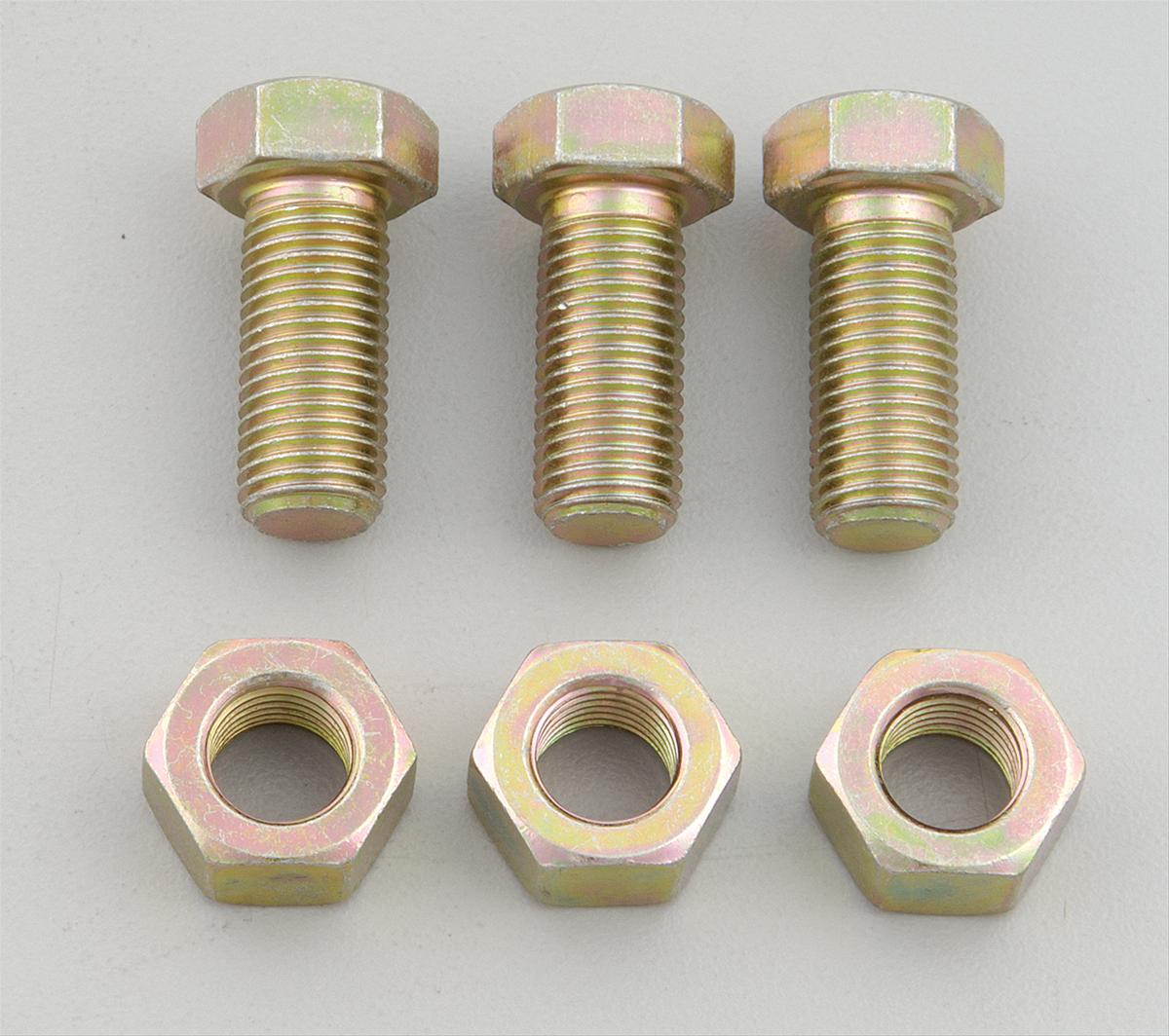 TCI Torque Converter Bolts 745500 Bolts, 7/16-20 in. x 1.00 in., Hex Head, Steel, Buick, Chevy, Oldsmobile, Pontiac, TH400, Kit