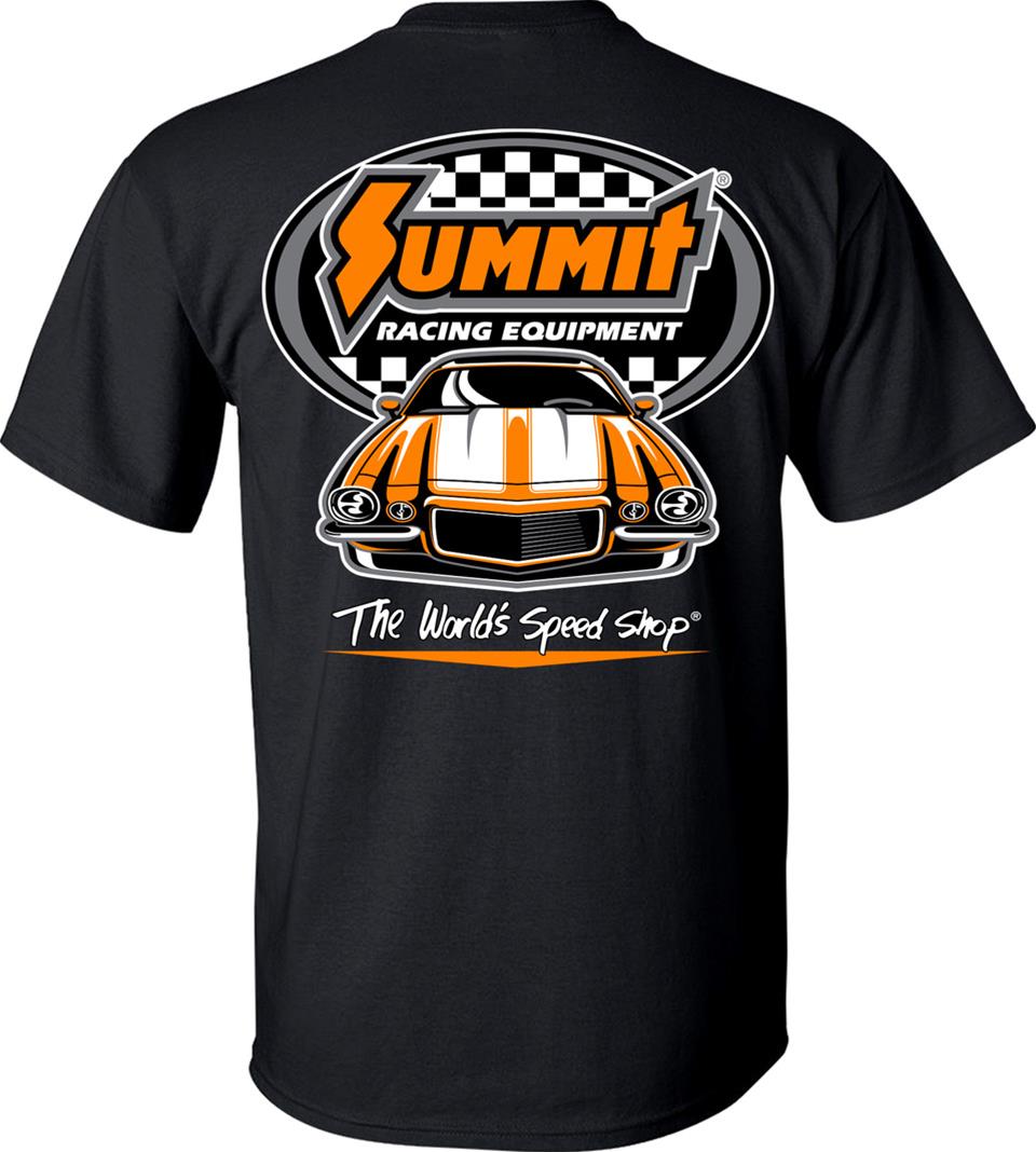 Summit Racing 0468-MD Summit Racing Equipment® Checkered Logo T-Shirt ...