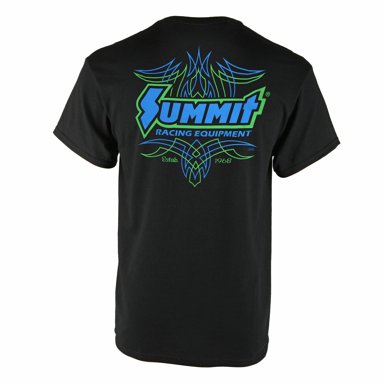 Summit Racing Merchandise Summit Racing 0742-LG Summit Racing Equipment® est. 1968 Pinstriped T ...
