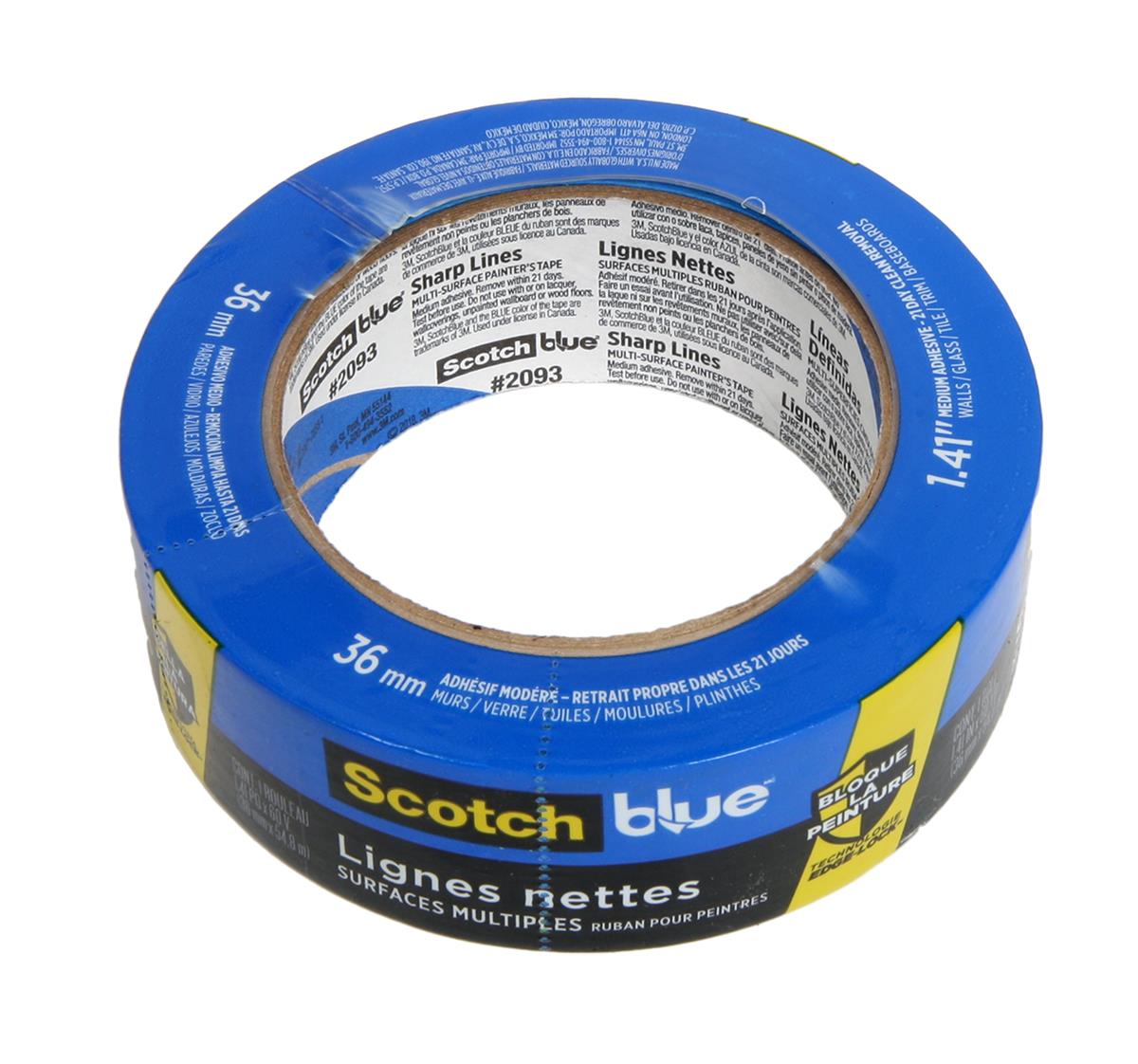 3M Scotch Blue Multi-Surface 2090 Blue Long Masking Tape - 1