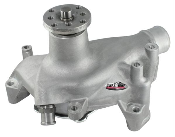 Tuff Stuff Performance Supercool Water Pumps 1448NC Pump, Mechanical, High-Volume, Aluminum, Smoothie, Natural, Chevy, Small Block, Long Pump, Each