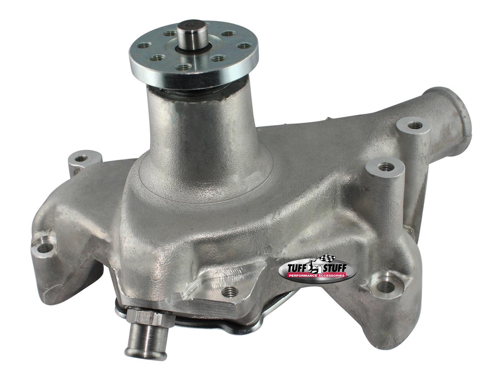 Tuff Stuff Performance Supercool Water Pumps 1511NC Pump, Mechanical, High-Volume, Aluminum, Natural, Chevy, Small Block, Long Pump, Each