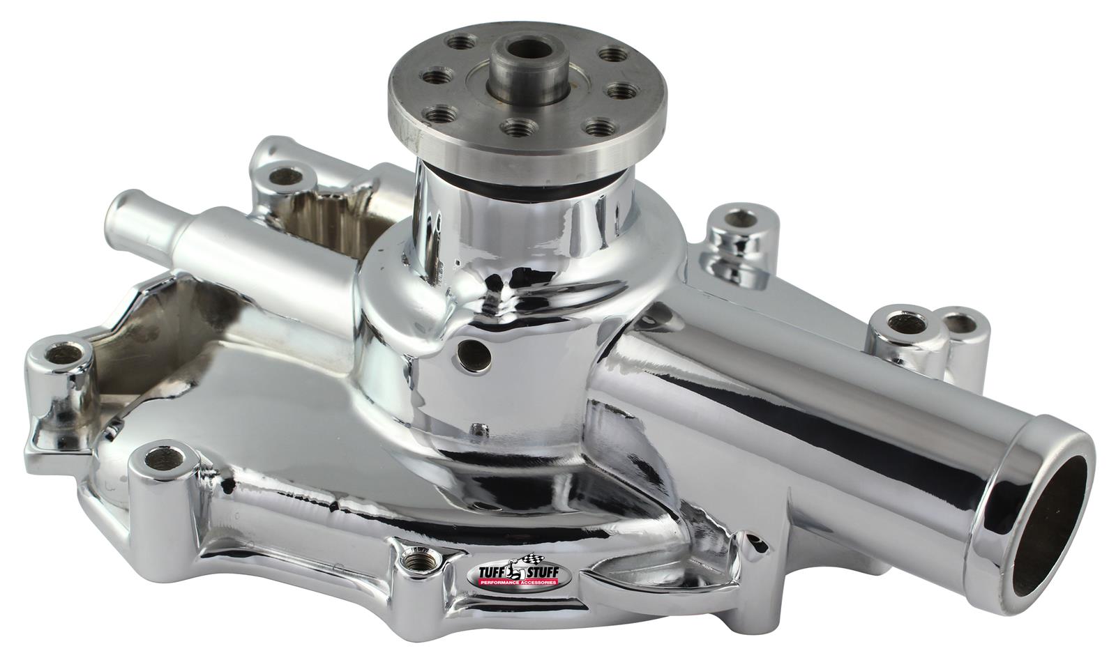 Tuff Stuff Performance Supercool Water Pumps 1625NH Pump Mechanical, High-Volume, Aluminum, Shorty Pump, Polished, Ford, Mercury, Small Block, Each
