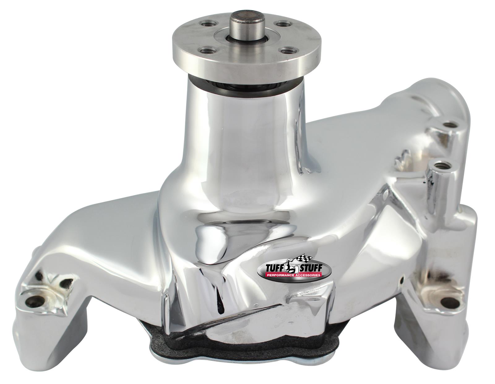 Tuff Stuff Performance Supercool Smoothie Water Pumps 1675AB Pump, Mechanical, High-Volume, Counterclockwise, Aluminum, Smoothie, Polished, Long Pump, Chevy, GMC, Small Block, V6, Each