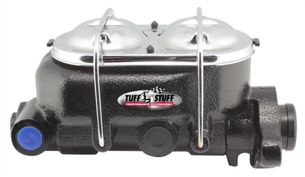Tuff Stuff Performance Brake Master Cylinders 2071NC Cylinder, Cast Iron, Black, 1.125 in. Shallow Bore, Dual Reservoir, Each