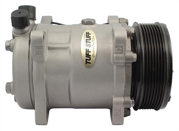 Tuff Stuff Performance Air Conditioning Compressors 4515NC6G Compressor, SD508, Aluminum, Natural, 6-Groove Serpentine Pulley, Each