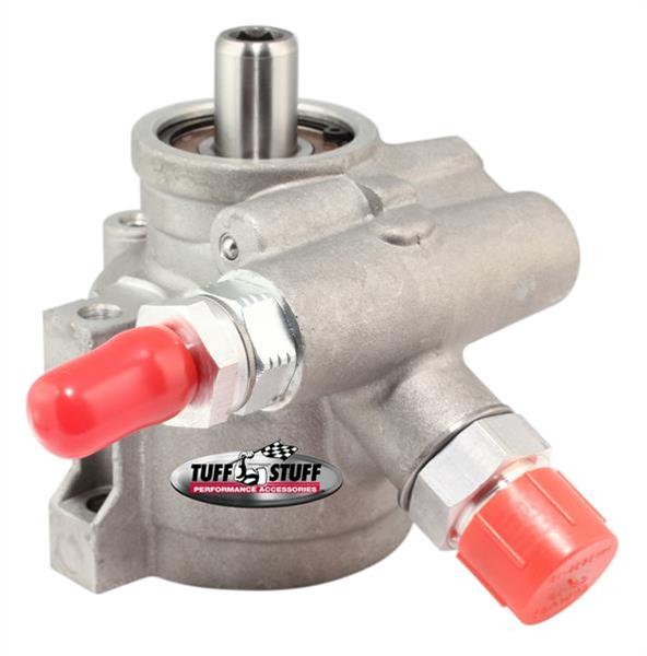 Tuff Stuff Performance Power Steering Pumps 6170AL Pump, Natural, GM Type 2, High Flow, -6 AN Inlet, -10 AN Outlet, Each