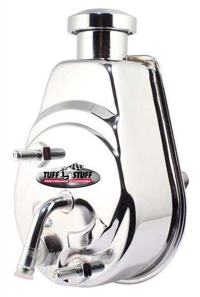 Tuff Stuff Performance Direct Replacement Power Steering Pumps for 1980-1982 CORVETTE - 6177A Pump, Saginaw P Series, Attached Reservoir, Press-Fit Pulley Style, Metric, Chrome, Each