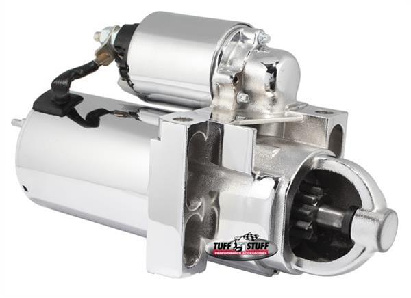 Tuff Stuff Performance Full-Size Starters 6510NA Starter, Gear Reduction, Full Size, Staggered Mounting, Chrome, Chevy, Small Bock, Big Block, Each