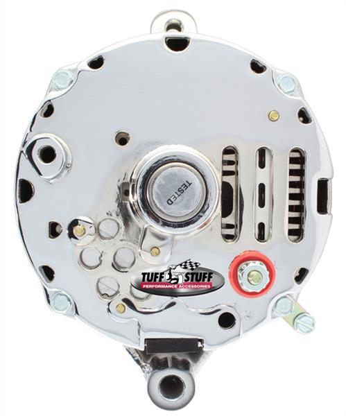 Tuff Stuff Performance Silver Bullet Alternators 7068BBULL Alternator, Polished, 100 Amp, 1-wire, V-Belt, Ford, Mercury, Each thumbnail 2
