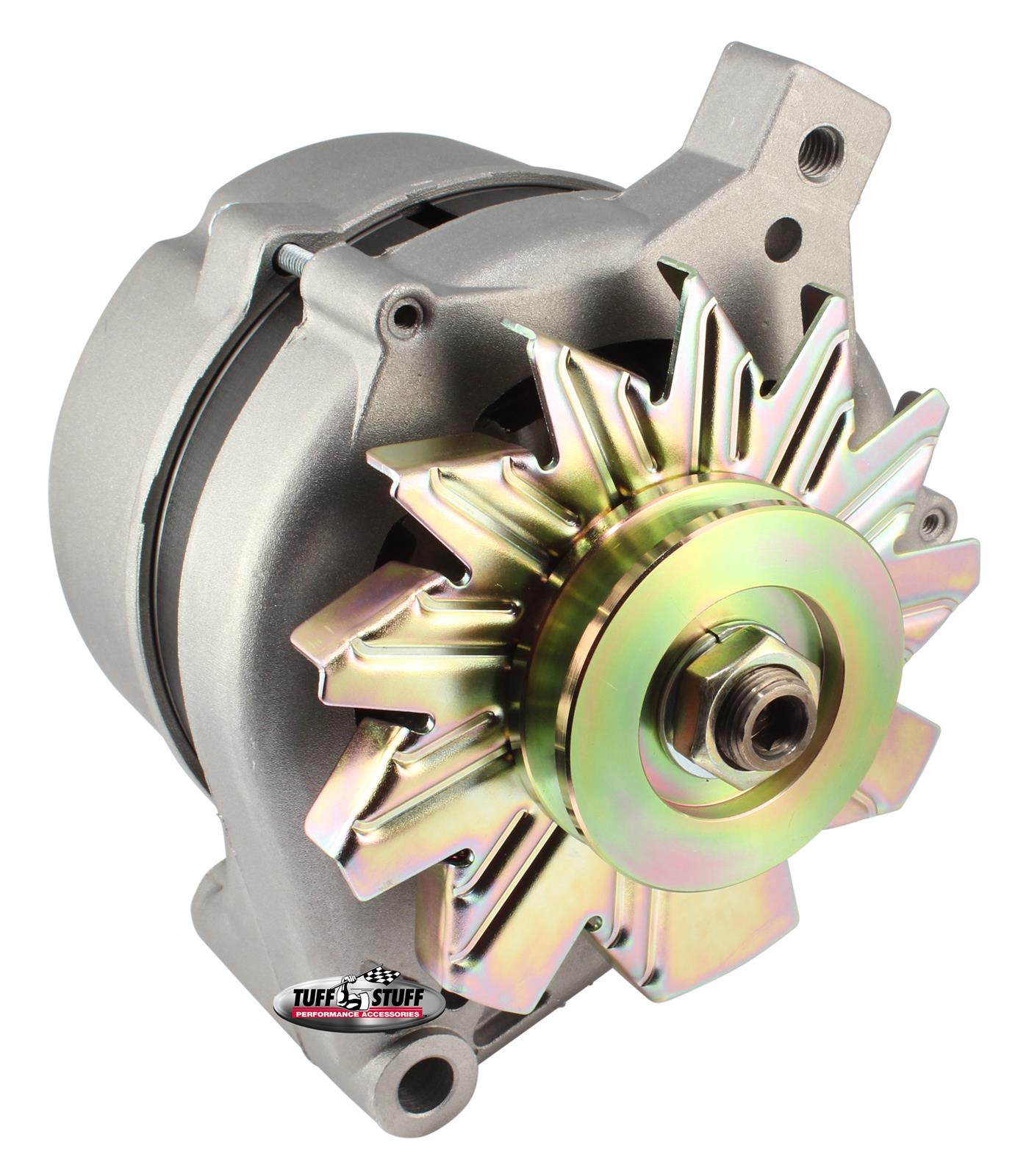 Tuff Stuff Performance High-Amp Output Factory Cast-Plus Alternators 7078 Alternator, Natural Finish, 70 Amps, V-Belt Pulley, Ford, Lincoln, Mercury, Each thumbnail 3