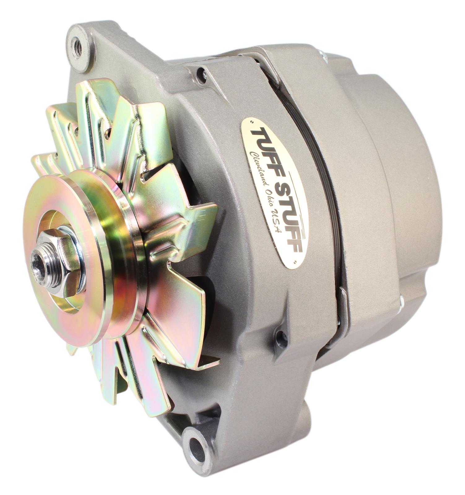 Tuff Stuff Performance High-Amp Output Factory Cast-Plus Alternators 7127D9 Alternator, Performance, High Amp, GM 10si Case Style, 12 V, 100 Amps, Natural, V-Belt, Each thumbnail 2