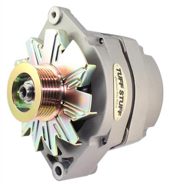 Tuff Stuff Performance High-Amp Output Factory Cast-Plus Alternators 7127K6G Alternator, Natural, 140 Amp, Serpentine Pulley, Buick, Cadillac, Chevy, GMC, Oldsmobile, Pontiac, Each