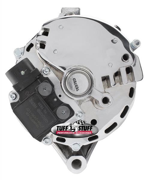Tuff Stuff Performance High-Amp Output Alternators 7716B Alternator, Chrome, 100 amps, Serpentine, Ford, Mercury, Each thumbnail 2