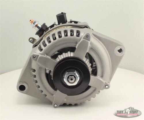 Tuff Stuff Performance MAX AMP Output Factory Cast-Plus Alternators 8441FC1G1W Alternator, Internal Regulator, 225 Amp, One Wire, V-Belt Pulley, Cast Plus Finish, Ford, Each thumbnail 2