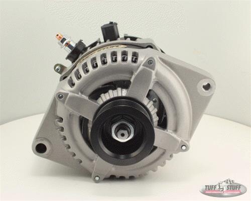 Tuff Stuff Performance MAX AMP Output Factory Cast-Plus Alternators 8441FC6G1W Alternator, Internal Regulator, 225 Amp, One Wire, Serpentine Pulley, Cast Plus Finish, Ford, Each thumbnail 2