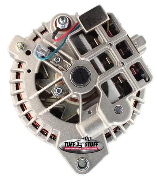 Tuff Stuff Performance High-Amp Output Factory Cast-Plus Alternators 8509DSP Alternator, One-Wire, 100 Amps, 1-Groove V-Belt, Natural Finish, Chrysler, Dodge, Plymouth, Each thumbnail 2