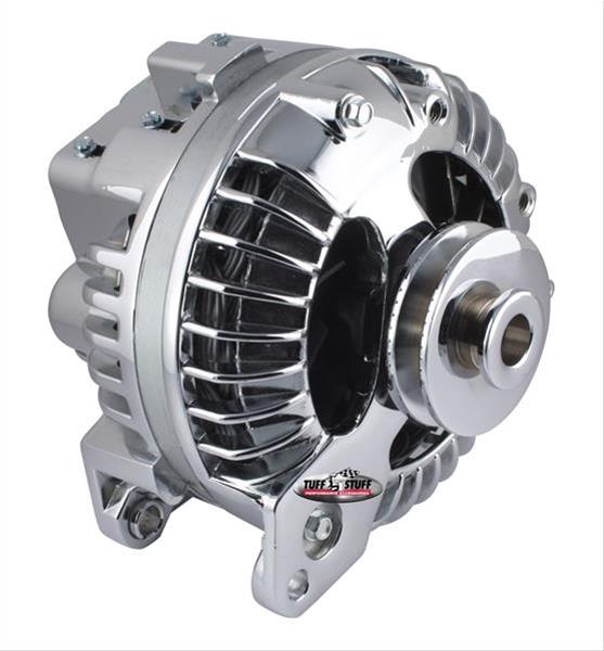 Tuff Stuff Performance High-Amp Output Alternators 8509RCSP Alternator, Replacement, 100 Amps, 1-Groove V-Belt, Chrome Finish, Chrysler, Dodge, Plymouth, Each thumbnail 2
