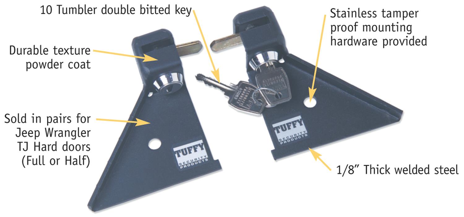 Tuffy Tj Door Locker Set Black thumbnail 3