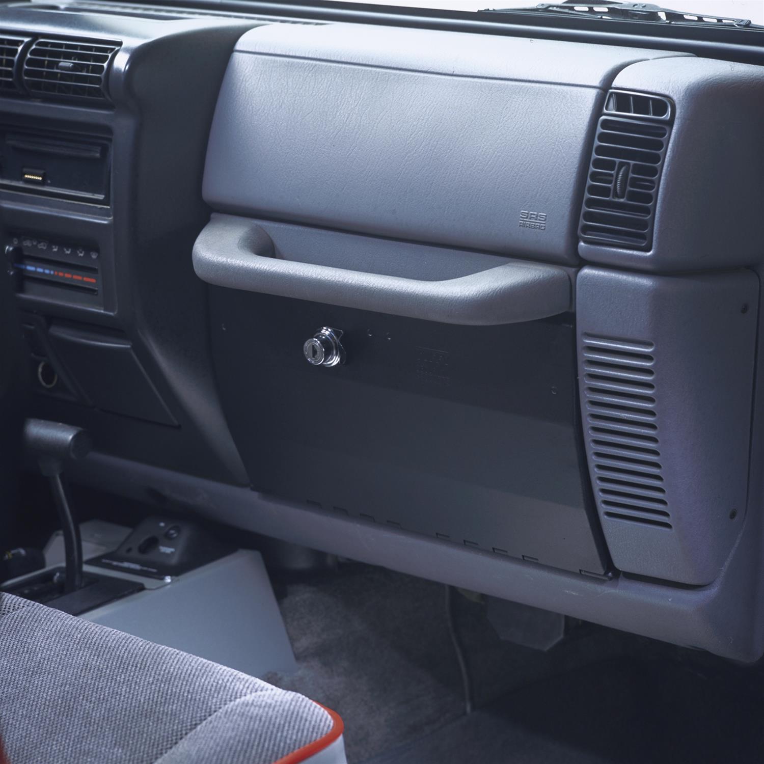 Tuffy Jeep Wrangler Tj/Lj Black Glove Box W/ Keyed Lock