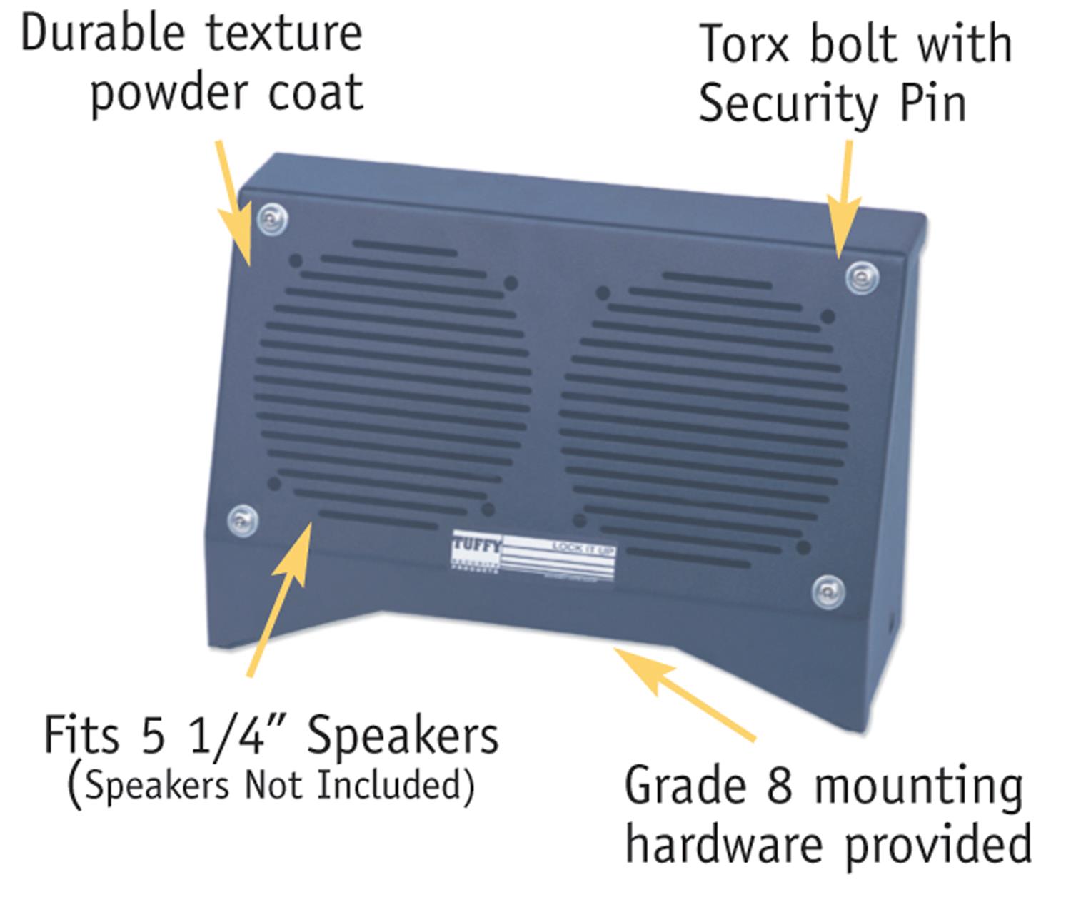 Tuffy Dual Speaker Box Black thumbnail 2