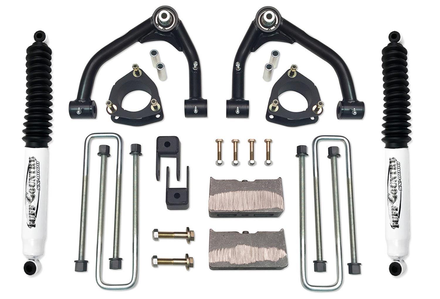 Tuff Country 07-18 Silverado 1500 2wd 4in Uni-Ball Lift Kit (w/1 Pc OE Cast Stl Up Arm SX8000)