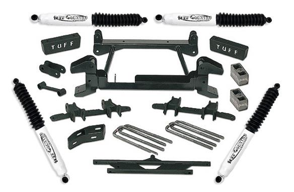 Tuff Country 92-98 Chevy Suburban 2500 (8Lug) 4X4 4in Lift Kit (w/Stmped Lwr Cntrl Arm SX8000)