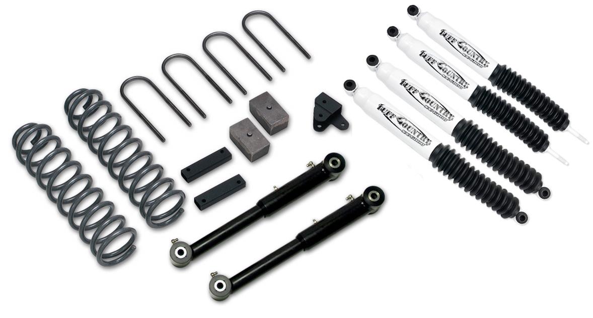 Tuff Country 87-01 Jeep Cherokee 4x4 3.5in Lift Kit EZ-Flex (SX6000 Shocks)