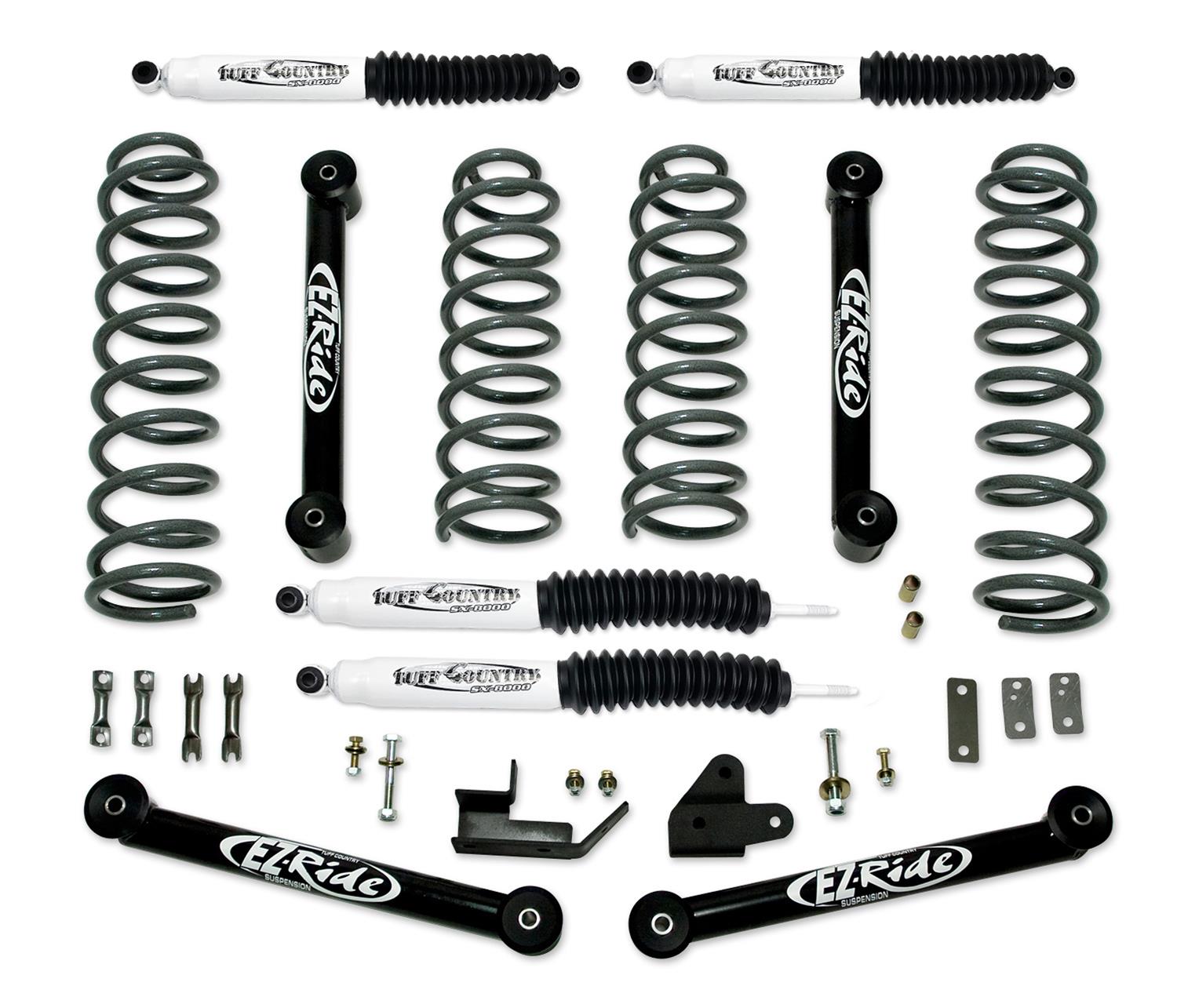Tuff Country 92-98 Jeep Grand Cherokee 3.5in Lift Kit EZ-Ride (SX8000 Shocks)
