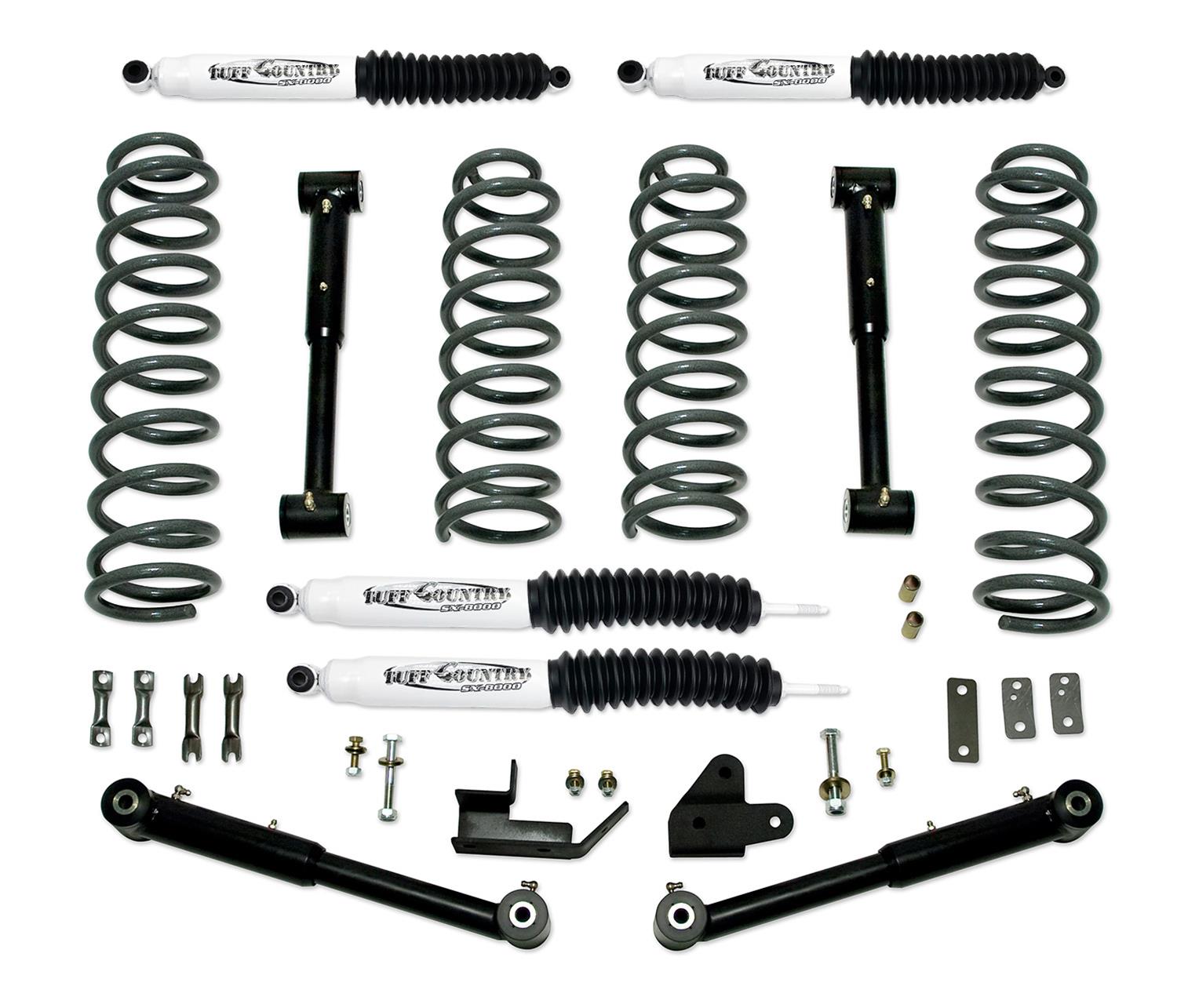 Tuff Country 92-98 Jeep Grand Cherokee 3.5in Lift Kit EZ-Flex (SX8000 Shocks)