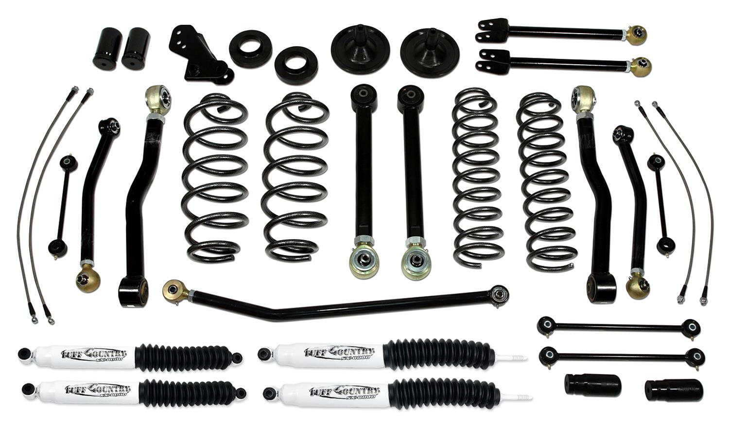 Tuff Country 07-18 Jeep Wrangler JK 4in Performance Lift Kit EZ-Flex (SX8000 Shocks)
