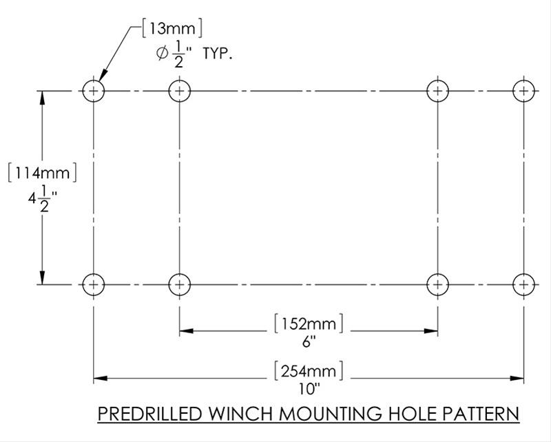 Trail Gear 1202491KIT TrailGear Winch Mounts Summit Racing