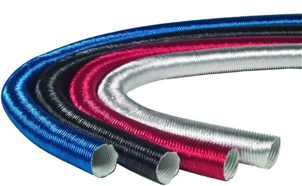 Thermo-Tec Thermo-Flex Aluminum Heat Shield Sleeves 17150 Barrier Shield, Thermo-Flex, Wires/Hoses, Silver, Slide-Over, 1 1/2 in. I.D. x 36 in., Each thumbnail 2