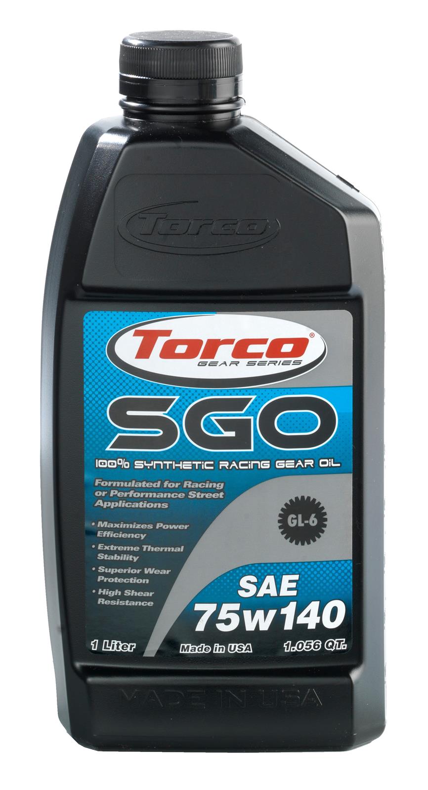 75W140 Torco SGO Synthetic Racing Gear Oil A257514CE Lube, SGO, Synthetic, 75W140, 1 Liter, Each